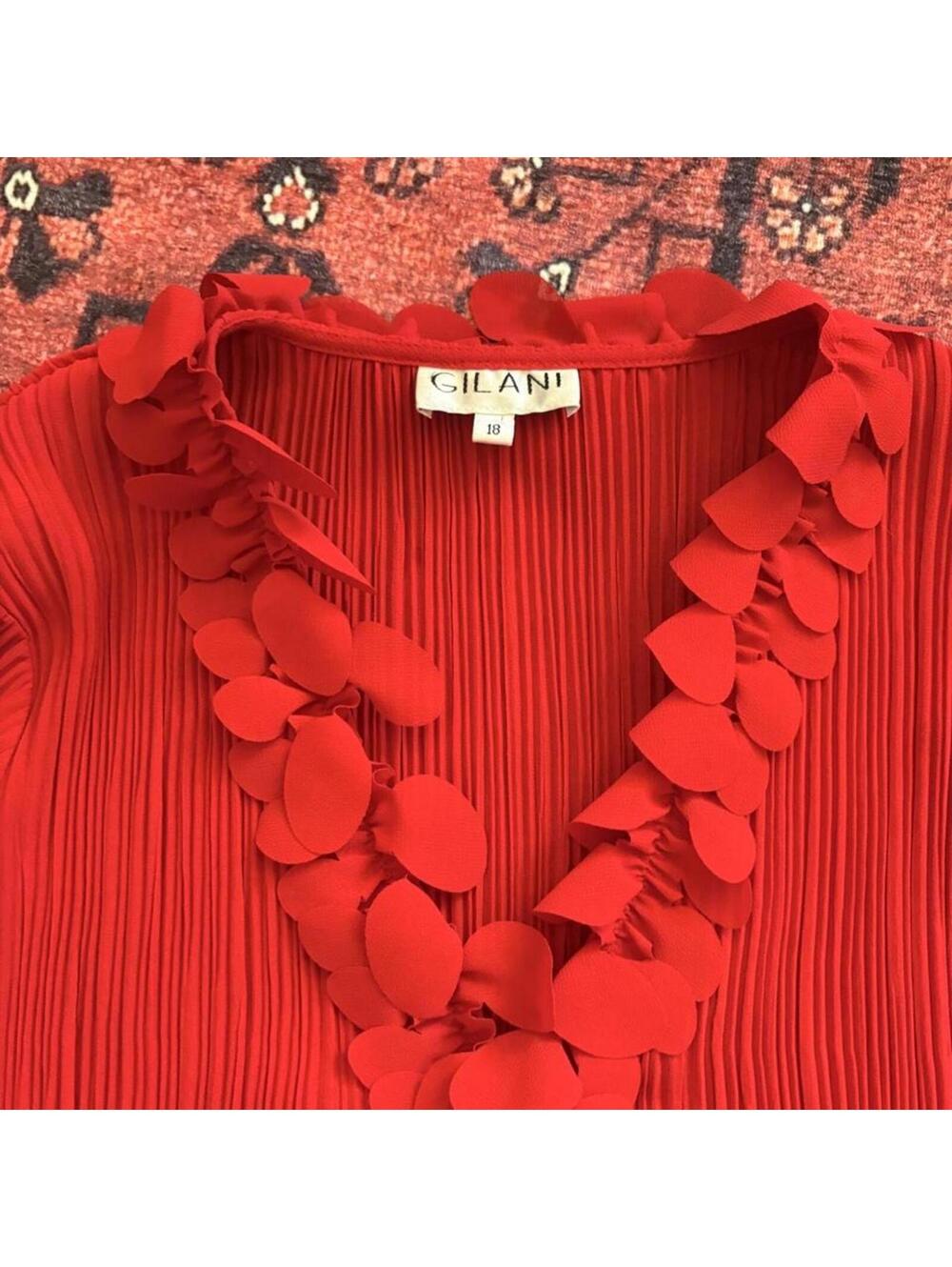 VINTAGE Y2K RUFFLE BLOUSE - Picture 4 of 7